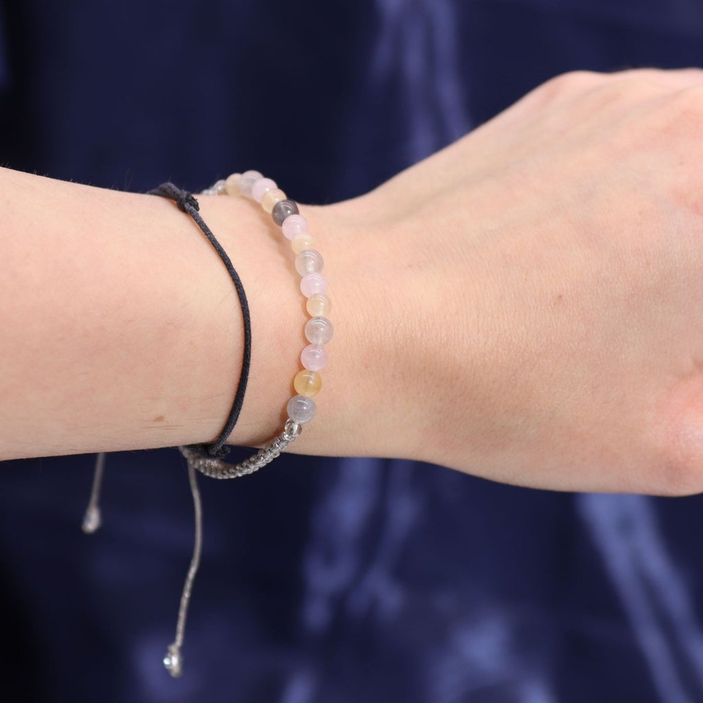 Zodiac Crystal Candle with Gemstone Bracelet - GeminiZodiac Crystal Candles with Gemstone BraceletHeart Notes
