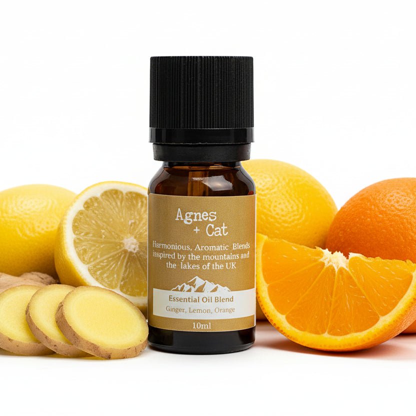 Agnes + Cat Essential Oil Blend - Helvellyn - Ginger, Lemon & OrangeAgnes + Cat Essential Oil BlendsHeart Notes
