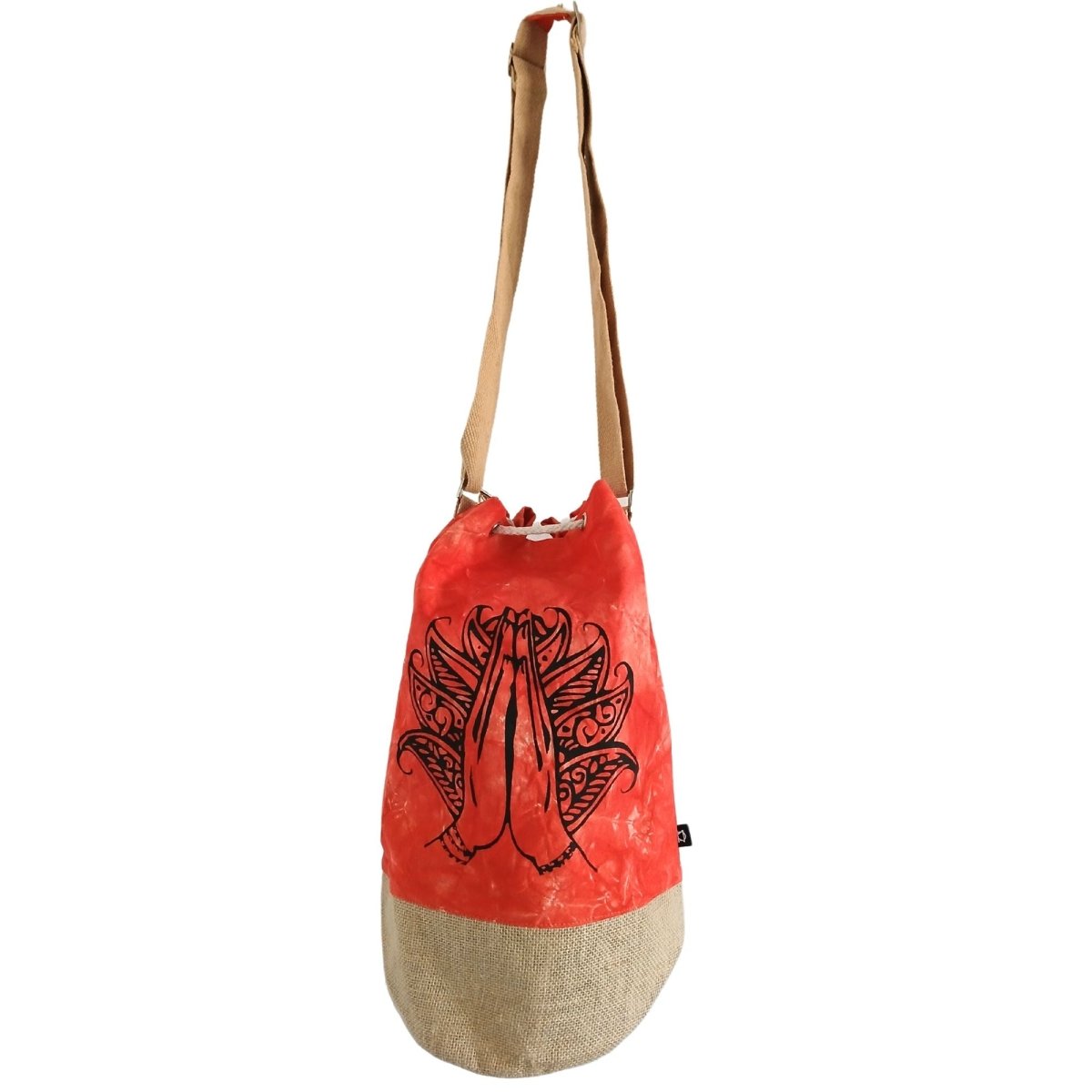 All Natural Backpack - Orange Stonewash - Namaste HandAll Natural BackpacksHeart Notes