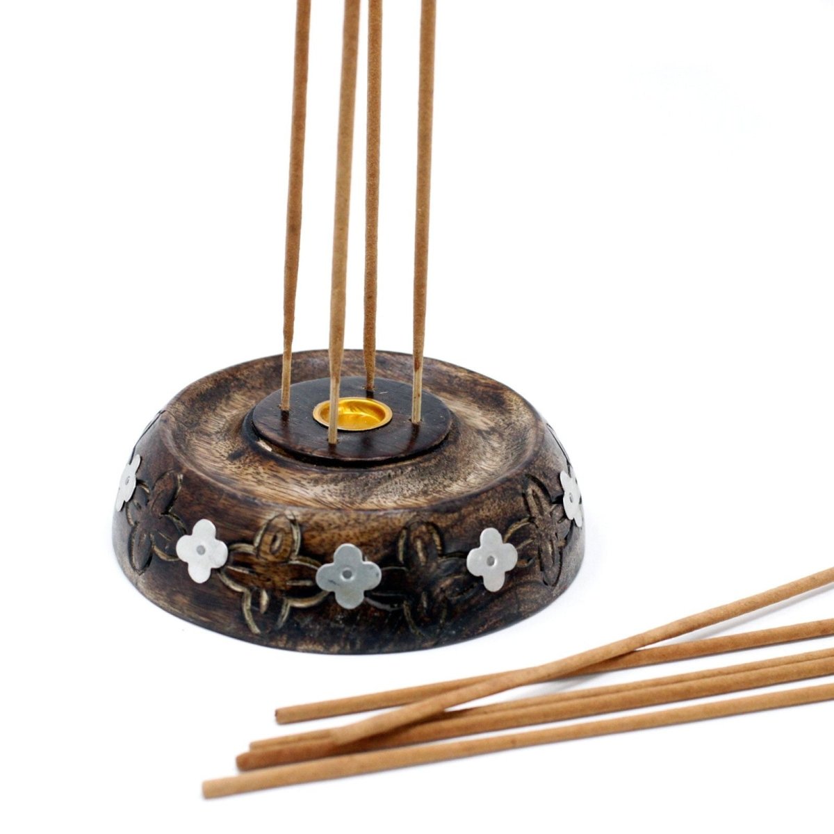 Cone & Stick Burner - Asst Design - Mango WoodIncense HoldersHeart Notes