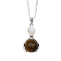 Gemstone Healing Hands Pendant - Tiger EyeGemstone Pendant JewelleryHeart Notes