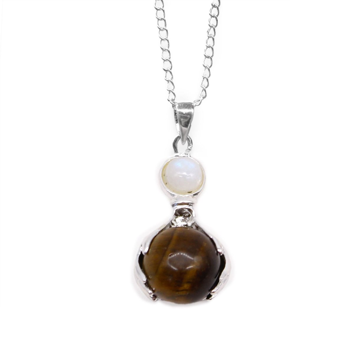 Gemstone Healing Hands Pendant - Tiger EyeGemstone Pendant JewelleryHeart Notes