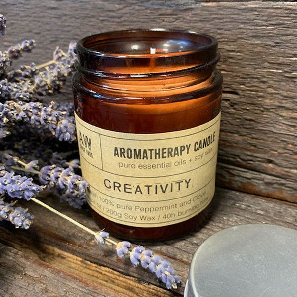 Aromatherapy Candle - CreativityAromatherapy Soy Wax Candles - 200gHeart Notes