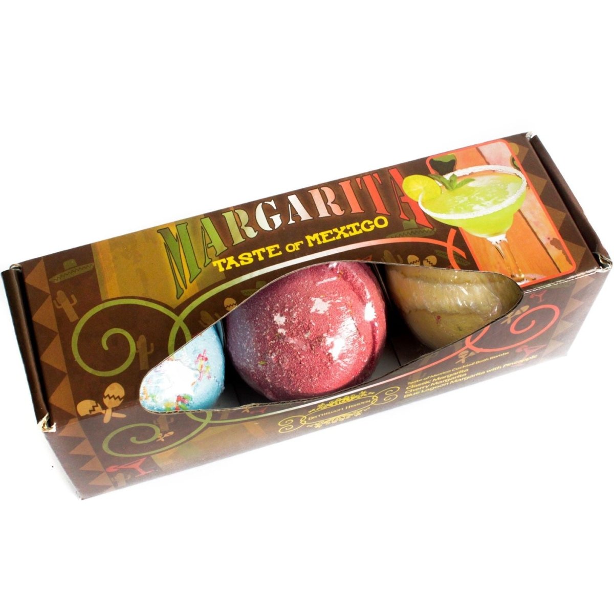 Set of Three Margarita Bath BombsCocktail Bath BombsHeart Notes