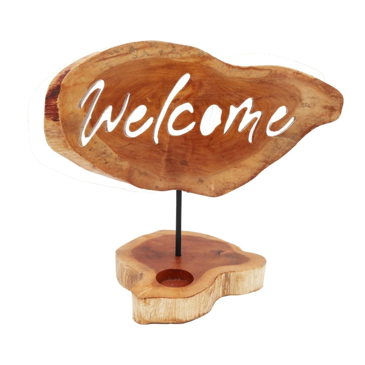 Candle Holder Sign - WelcomeCandle Holder SignsHeart Notes