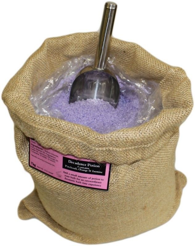 Decadence Potion 7kg Hessian SackAromatherapy 7kg Bath PotionsHeart Notes