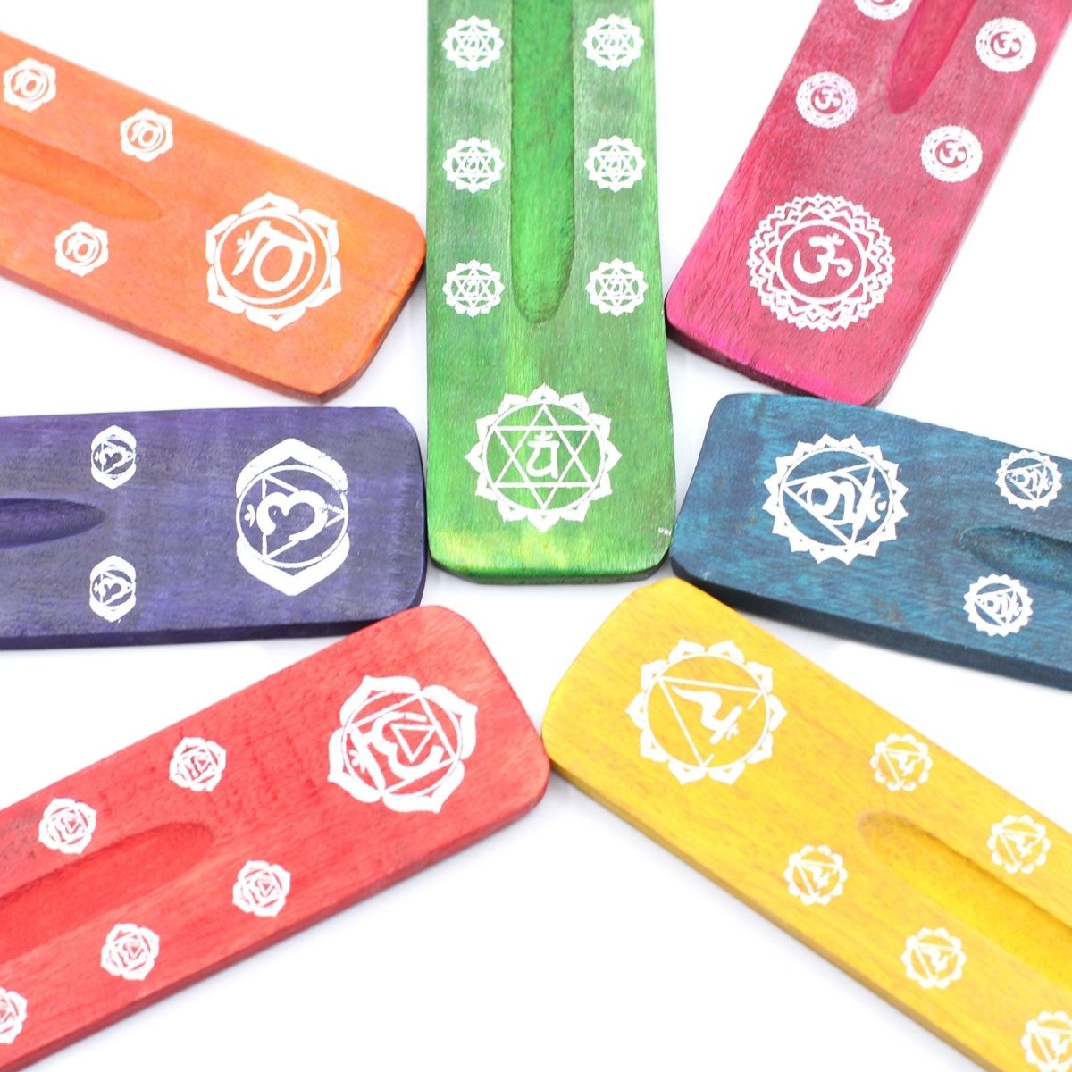 Chakra Ashcatchers - Set of 7 DesignsIncense HoldersHeart Notes