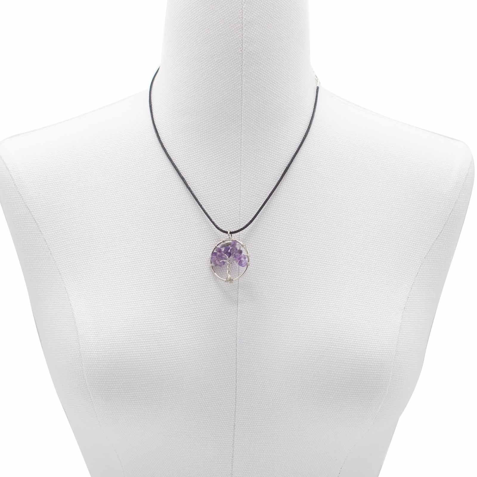 Tree of Life Pendant - AmethystGemstone Pendants - Tree of LifeHeart Notes
