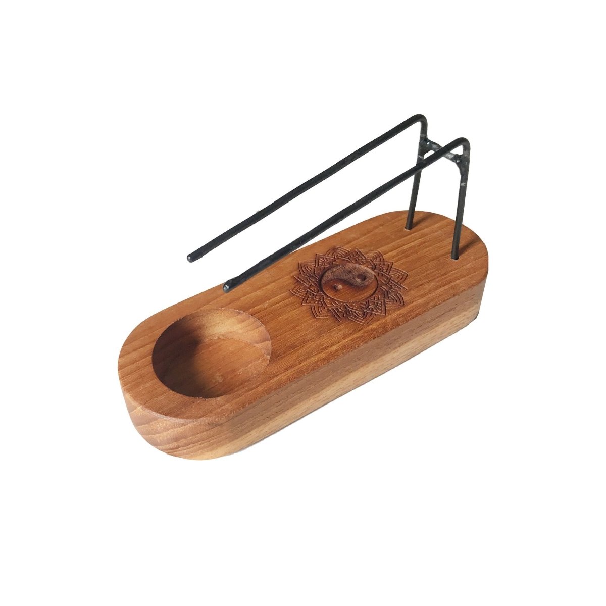 Small Palo Santo Heater - Teak Wood - Yin & Yang DesignPalo Santo HeatersHeart Notes