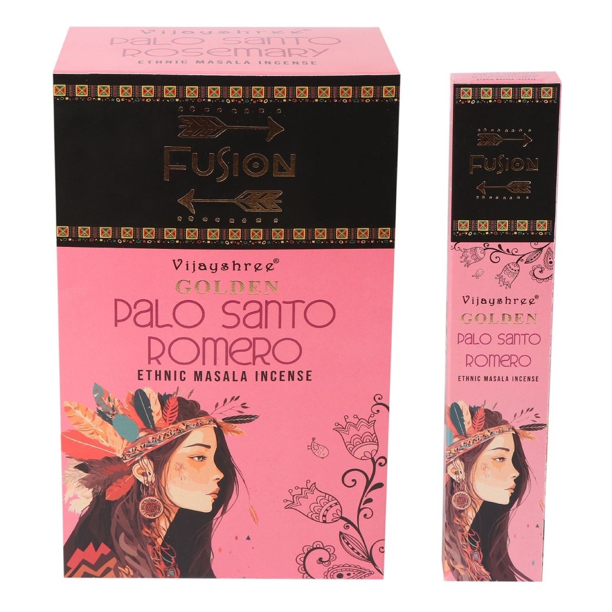 15g Golden Palo Santo and RosemaryGolden Fusion Palo Santo Incense SticksHeart Notes