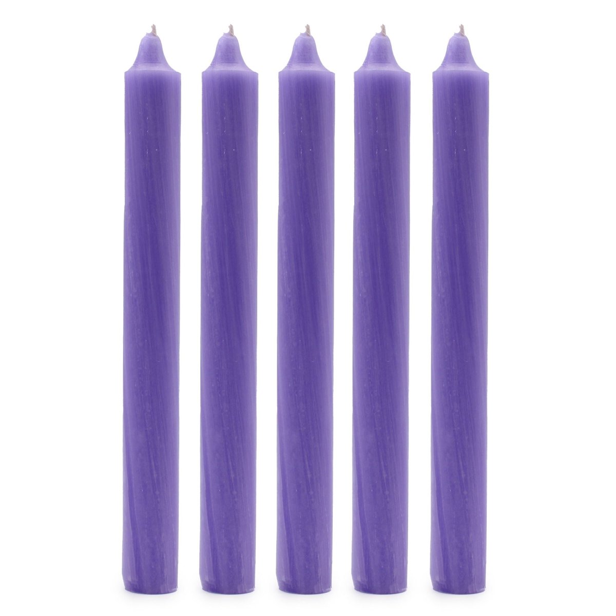 Solid Colour Dinner Candles - Rustic Lilac - Pack of 5Pack Of 5 - Solid Colour Dinner CandlesHeart Notes