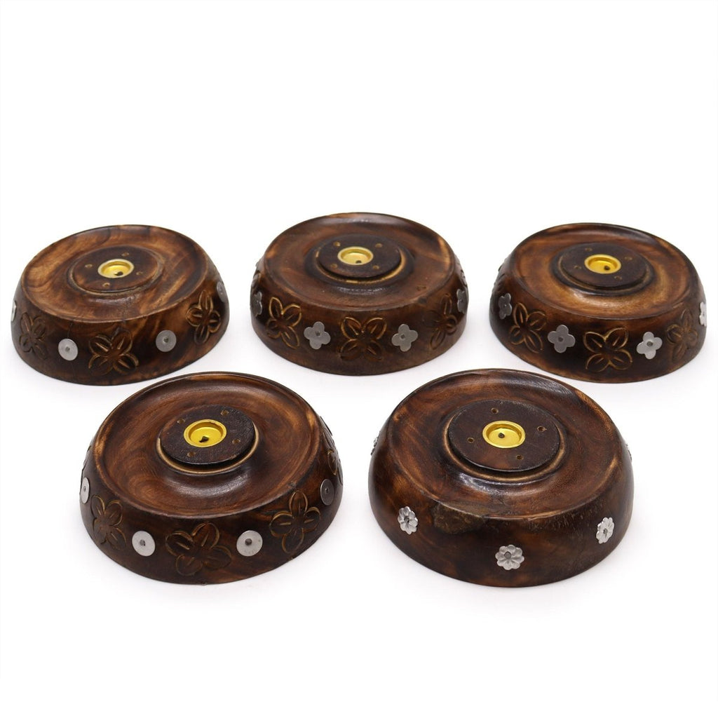 Cone & Stick Burner - Asst Design - Mango WoodIncense HoldersHeart Notes