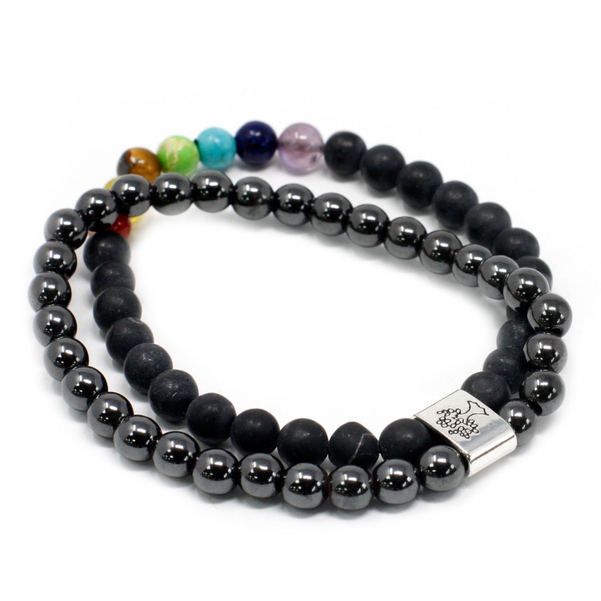 Magnetic Gemstone Bracelet - Black Stone ChakraMagnetic Gemstone BraceletsHeart Notes