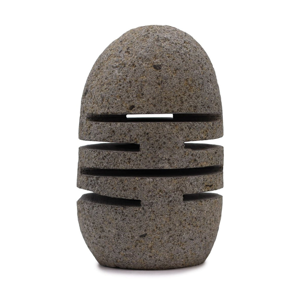 Natural Riverstone Candle Holder - Standing Stone CutRiverside Stone Candle HoldersHeart Notes