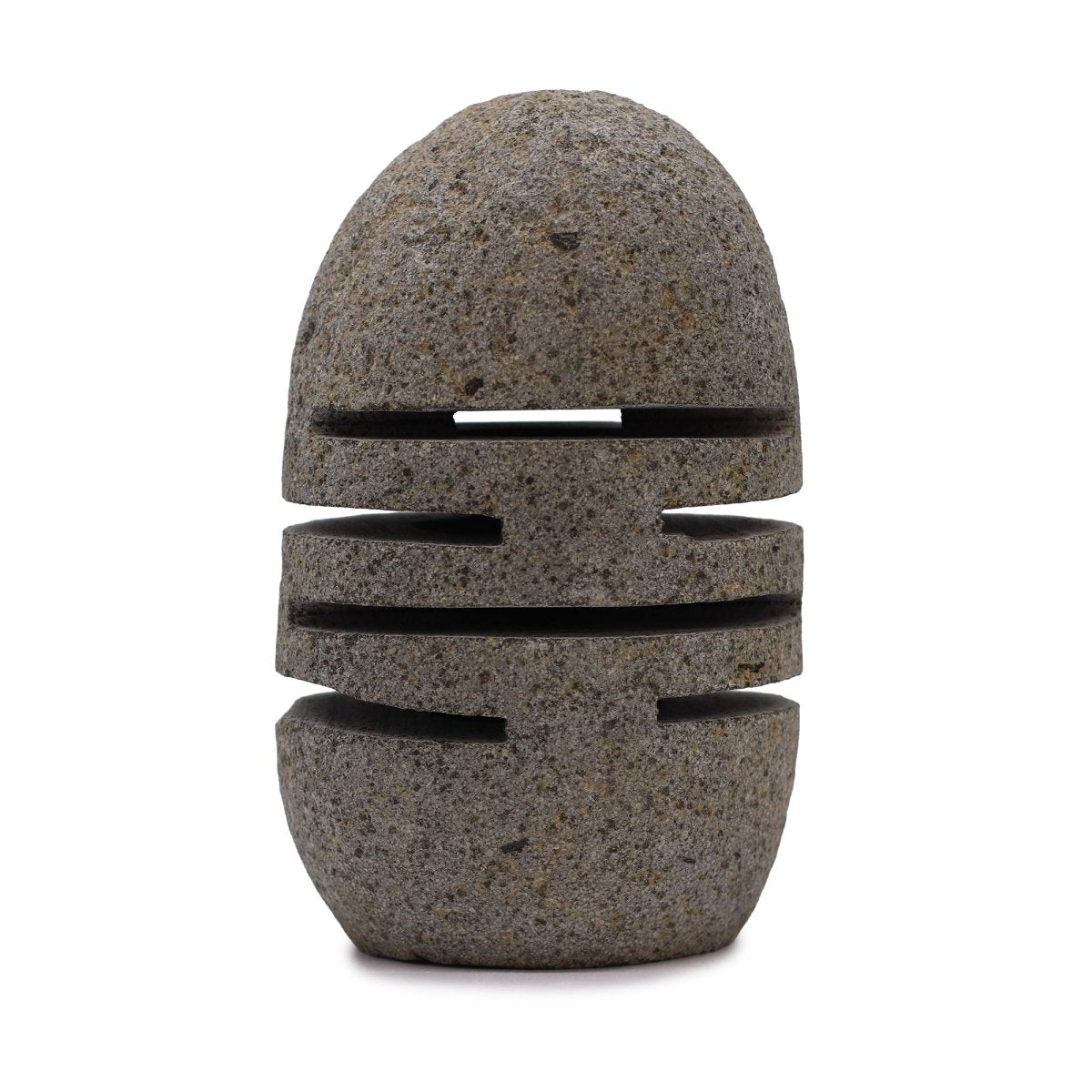 Natural Riverstone Candle Holder - Standing Stone CutRiverside Stone Candle HoldersHeart Notes