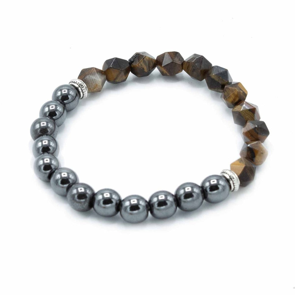 Faceted Gemstone Bracelet - Magnetic Tiger EyeFaceted Gemstone BraceletsHeart Notes