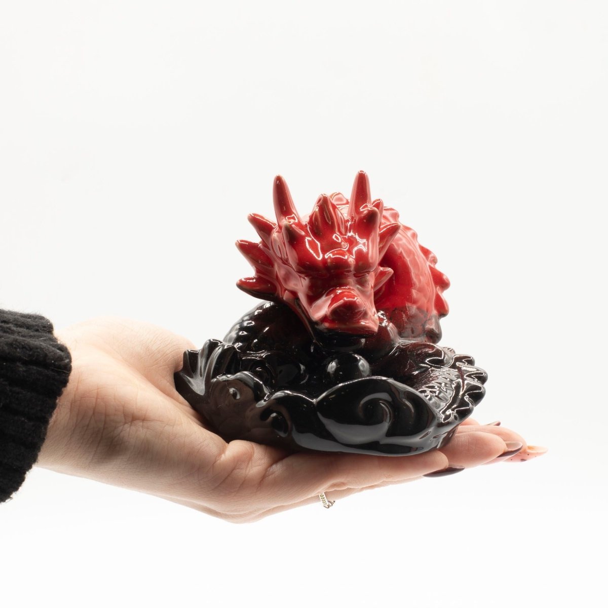 Backflow Incense Burner - Small Red DragonBackflow Incense BurnerHeart Notes