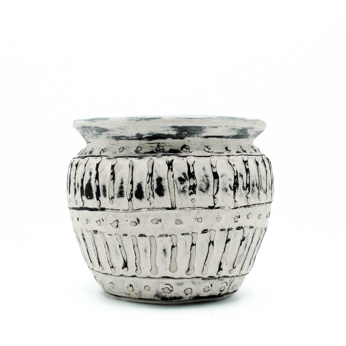 Greek Clay Plant Pot - Cream 12cmBalinese Ceramic VasesHeart Notes
