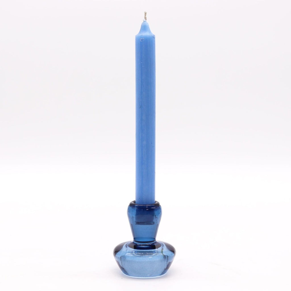 Mushroom Flip Dinner Candle / Tealight Holder - Royal BlueGlass Candle Holders & JarsHeart Notes