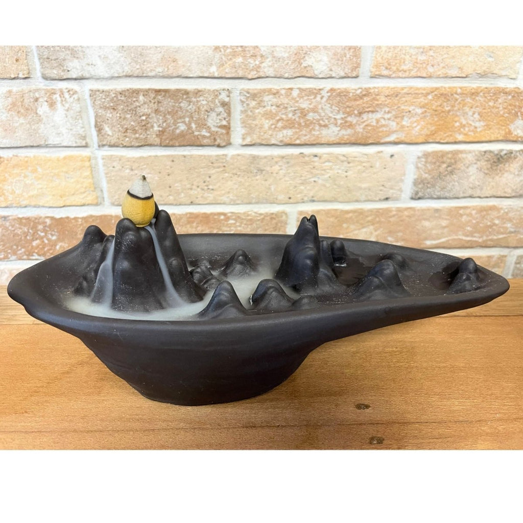 Backflow Incense Burner - Mountain ScapeBackflow Incense BurnerHeart Notes