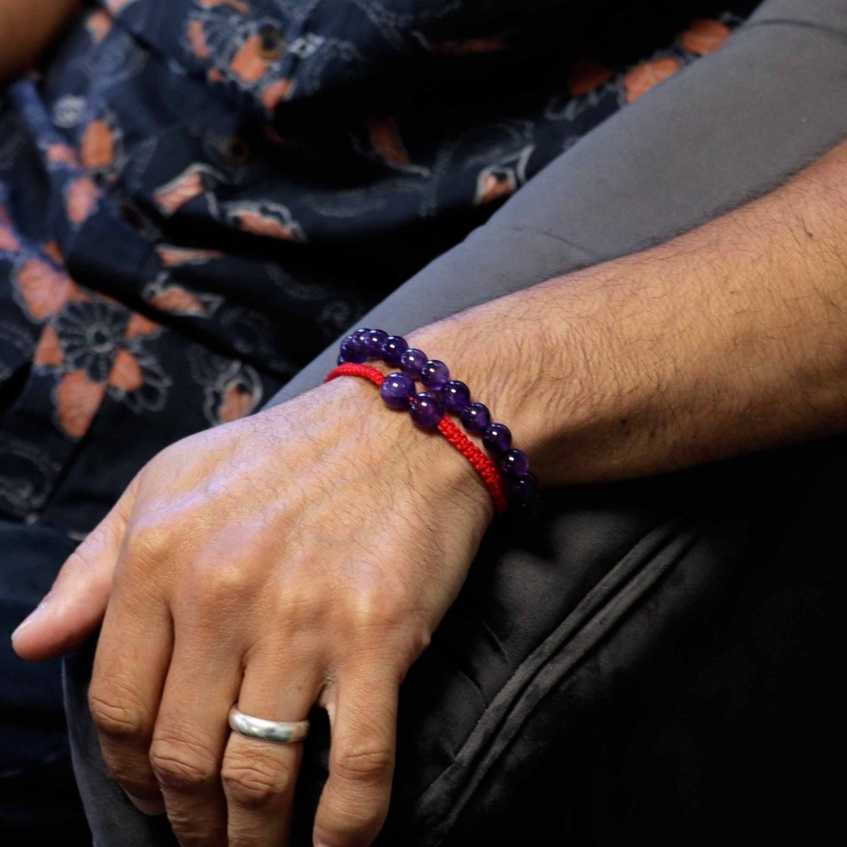 Gemstone Double Power Bracelets - AmethystGemstone Double Power BraceletsHeart Notes