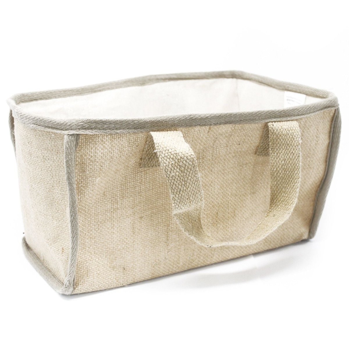 Large Basket Bag - 33x18x20cm - NatStacking Natural Jute BasketsHeart Notes