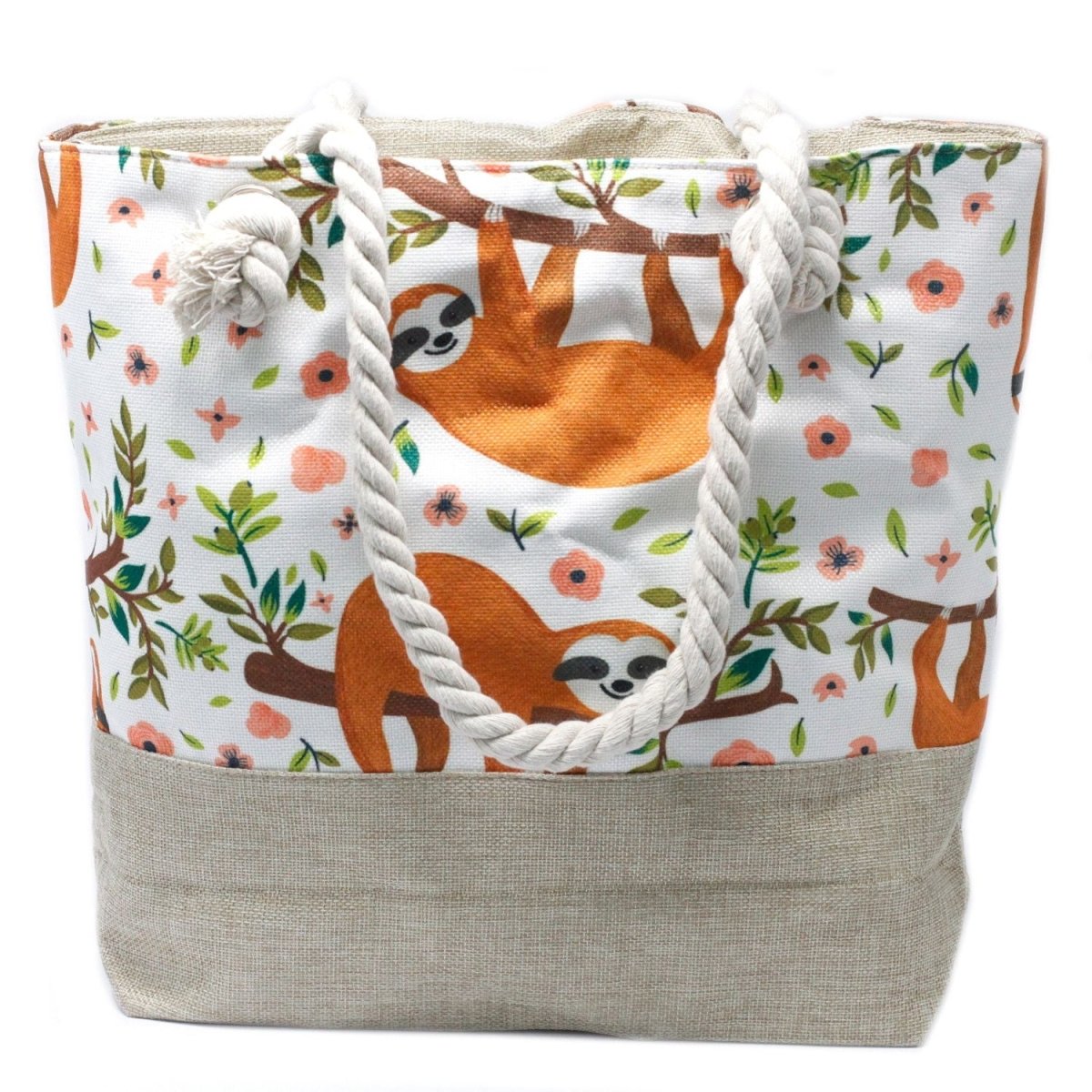 Rope Handle Bag - SlothsClassic Rope Handled BagsHeart Notes