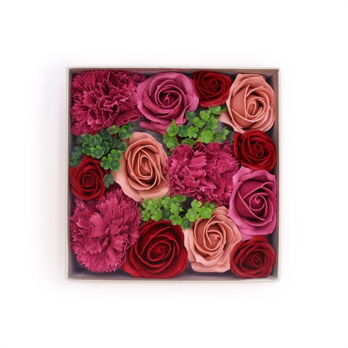 Square Box - Vintage RosesSoap Flower Gift BoxesHeart Notes