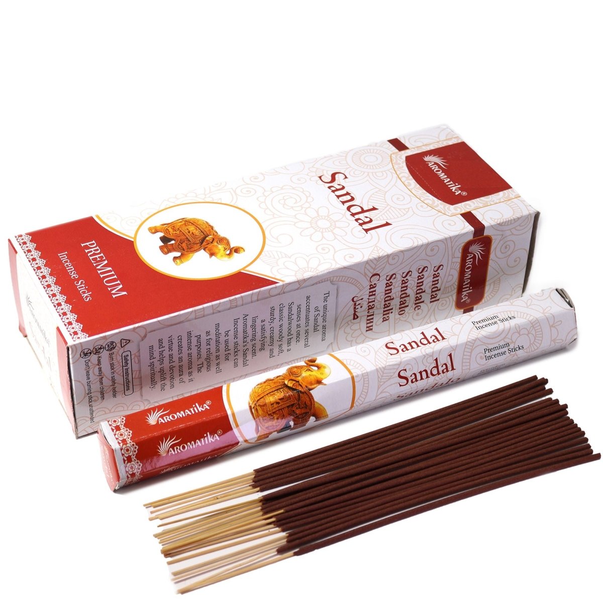 Aromatika Charcoal Free Hex Incense - SandalAromatika Charcoal Free Hex Incense SticksHeart Notes