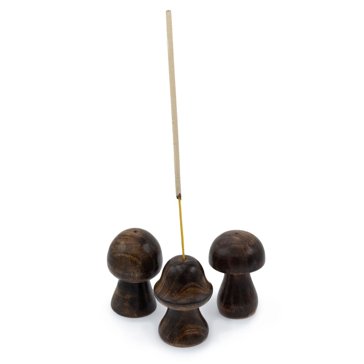 Set of 3 Mini Incense Mushrooms (8cm 7cm 6.5cm)Incense HoldersHeart Notes