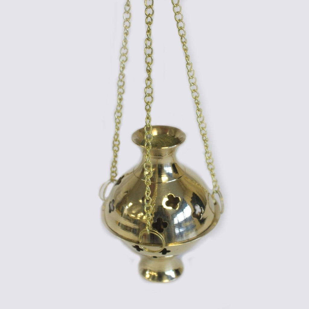 Hanging Brass Incense BurnerTraditional Brass Incense BurnersHeart Notes