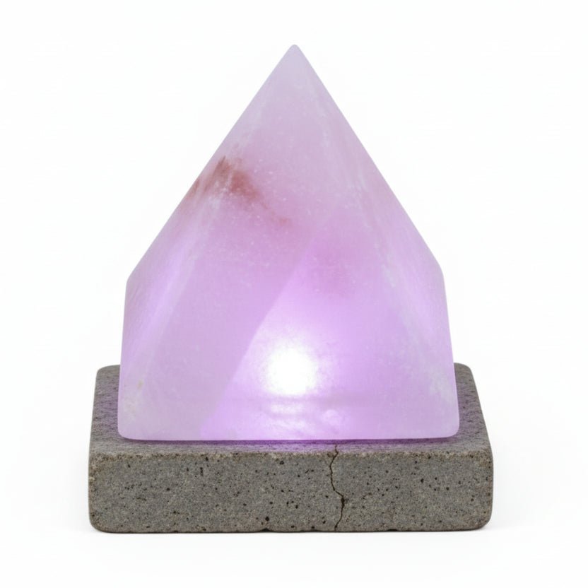 Multicolour Himalayan Salt Lamp Pyramid ShapedQuality Himalayan Salt Lamps & Candle HoldersHeart Notes