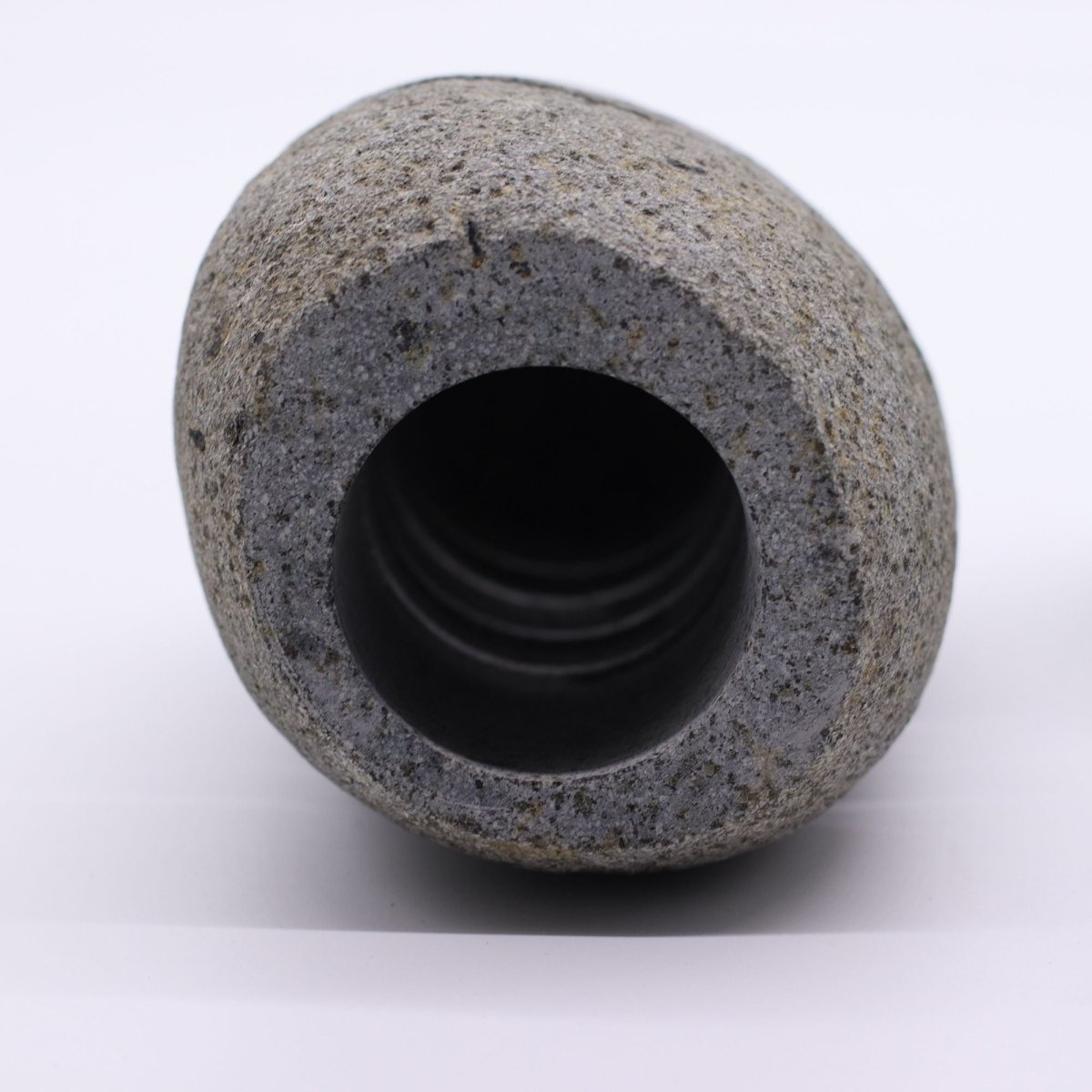 Natural Riverstone Candle Holder - Standing Stone CutRiverside Stone Candle HoldersHeart Notes