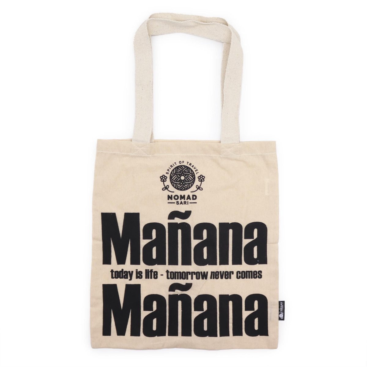 Iconic Basic Tote Bag - Mañana Mañana - Natural 4ozNomad Sari Iconic Tote Bags – Basic & ClassicHeart Notes