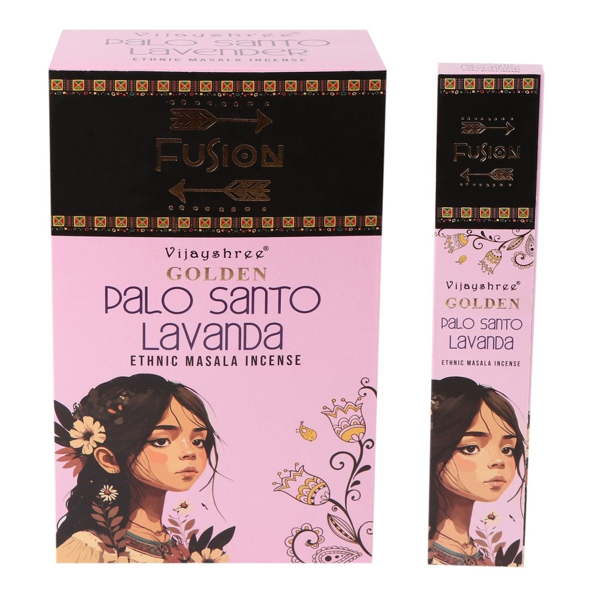 15g Golden Palo Santo and LavenderGolden Fusion Palo Santo Incense SticksHeart Notes