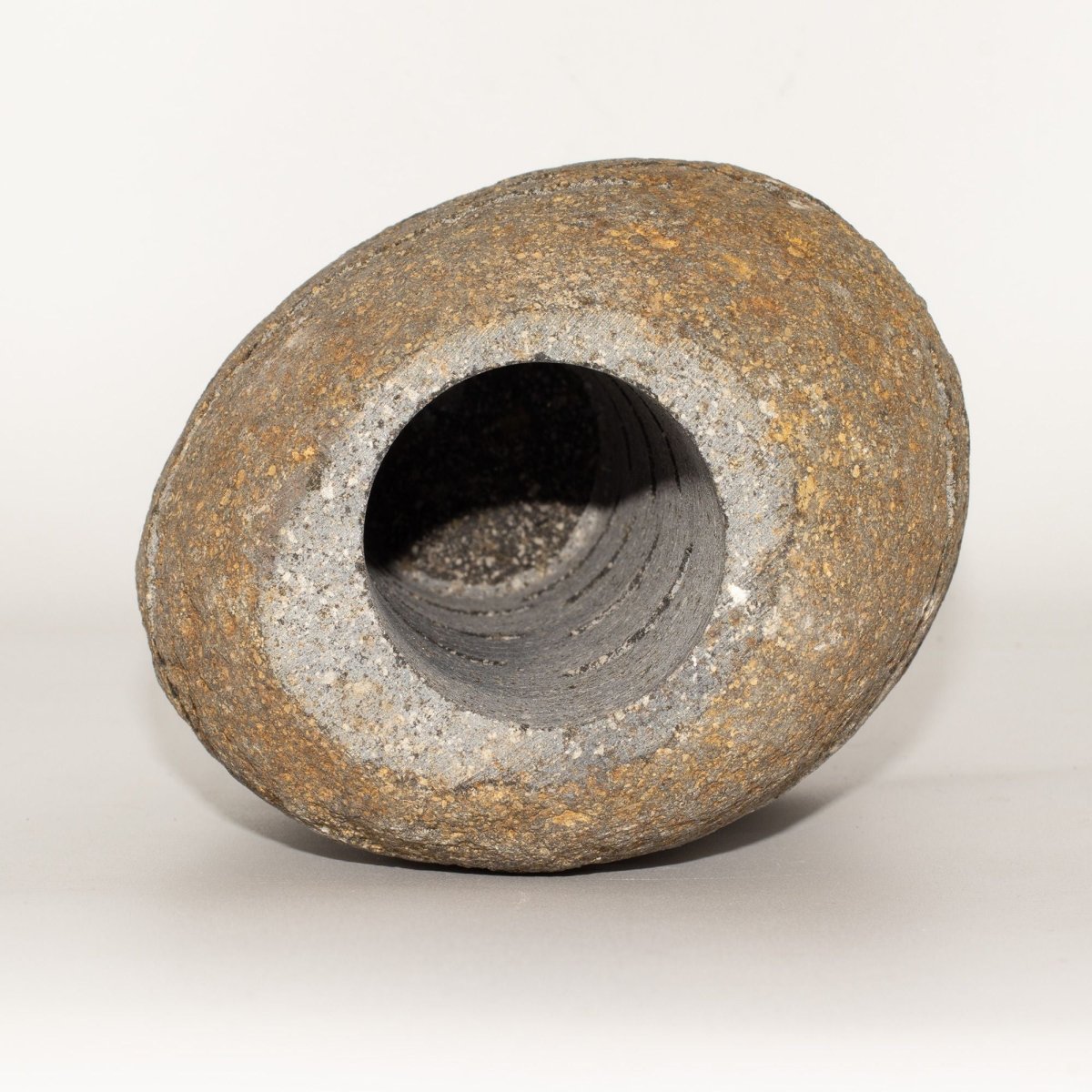 Natural Riverstone Candle Holder - Standing Stone Cut (10x13x22cm)Riverside Stone Candle HoldersHeart Notes