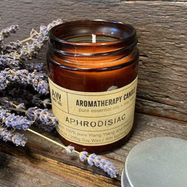 Aromatherapy Candle - AphrodisiacAromatherapy Soy Wax Candles - 200gHeart Notes