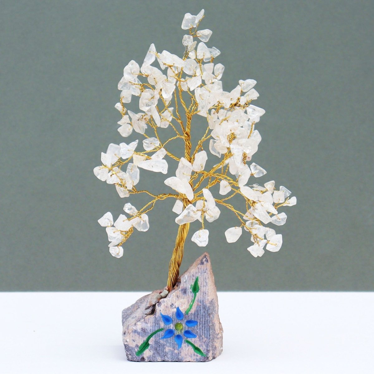 Rock Crystal - 160 StoneIndian Gemstone TreesHeart Notes