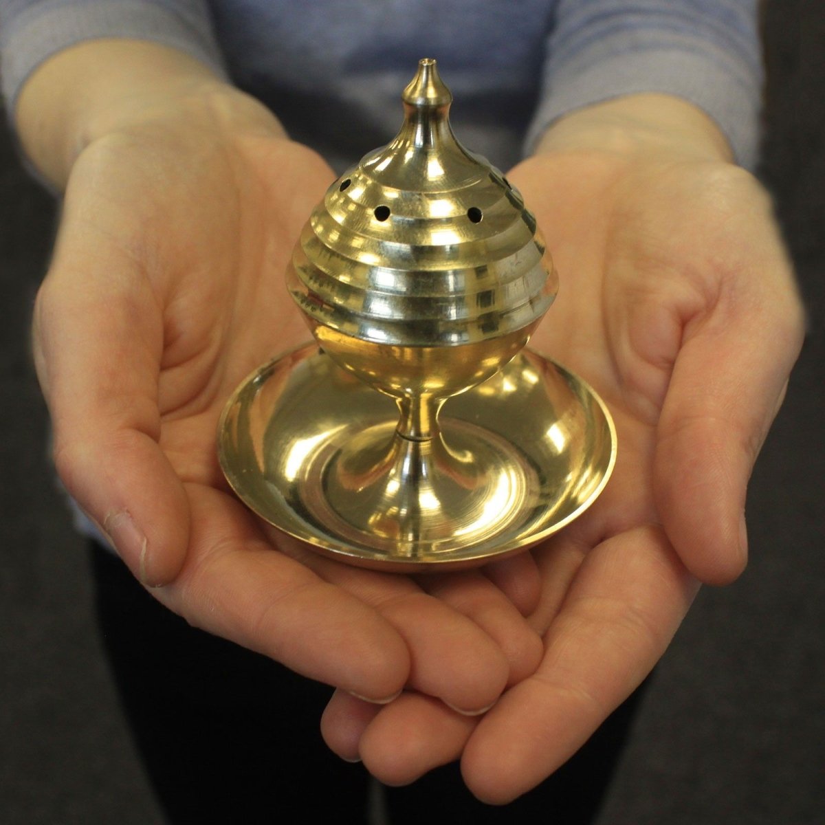 Large Incense BurnerTraditional Brass Incense BurnersHeart Notes