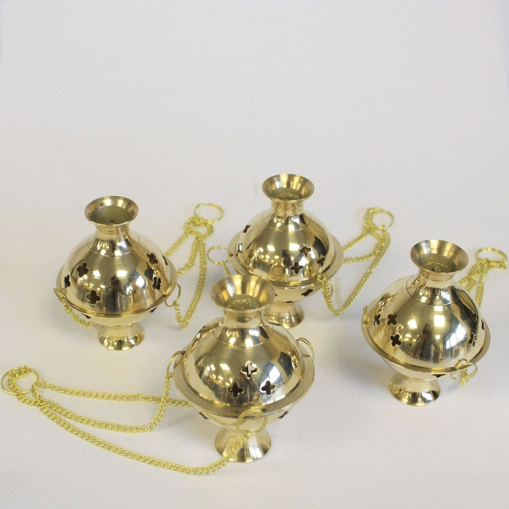 Hanging Brass Incense BurnerTraditional Brass Incense BurnersHeart Notes