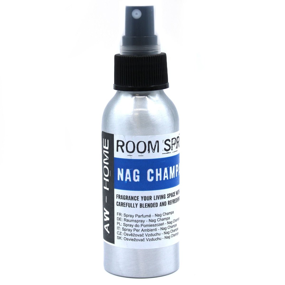 100ml Room Spray - Nag ChampaAW - Home Room Sprays 100mlHeart Notes