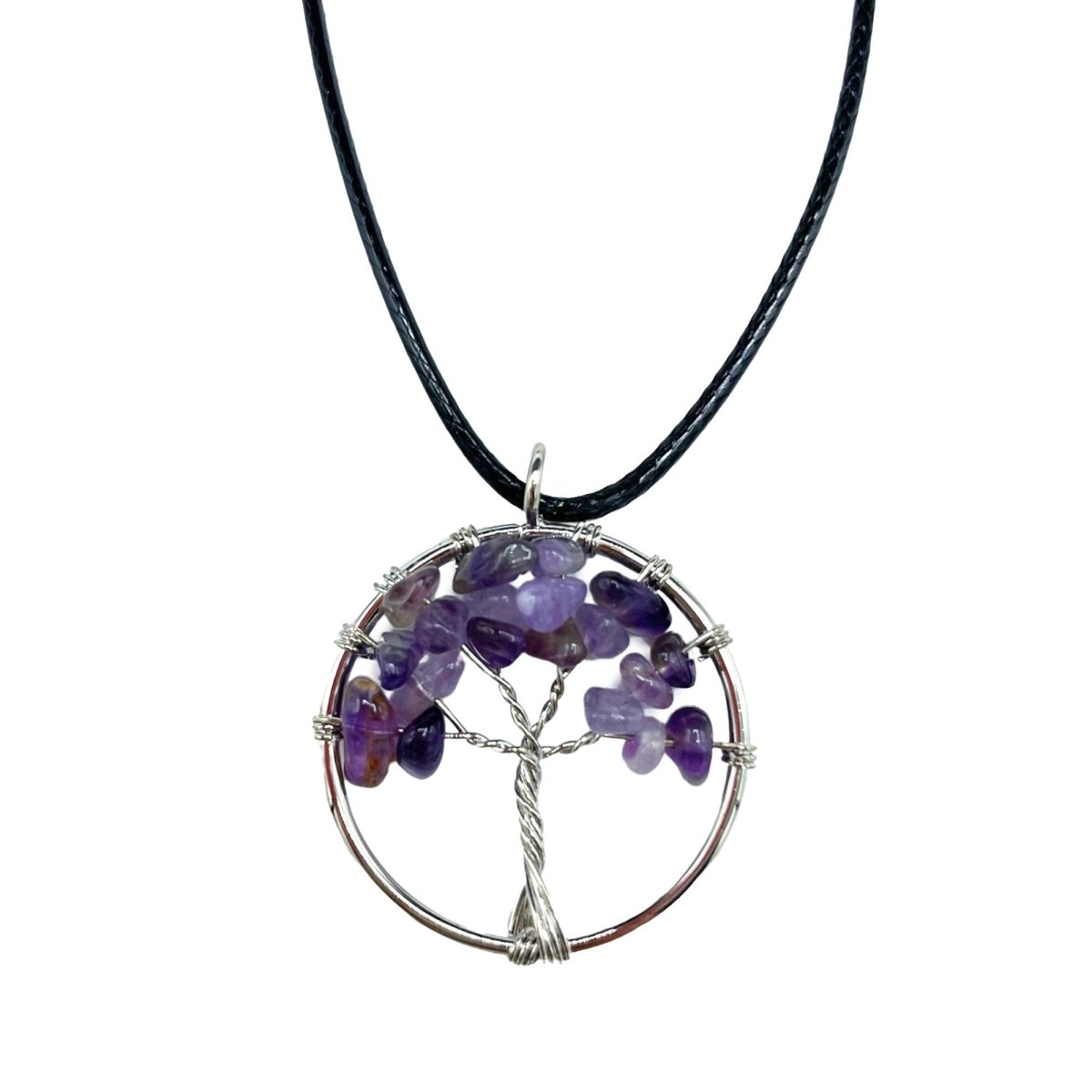 Tree of Life Pendant - AmethystGemstone Pendants - Tree of LifeHeart Notes