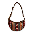 Jacquard Hobo Bag - Rich Browns (brown strap)Jacquard Hobo BagsHeart Notes