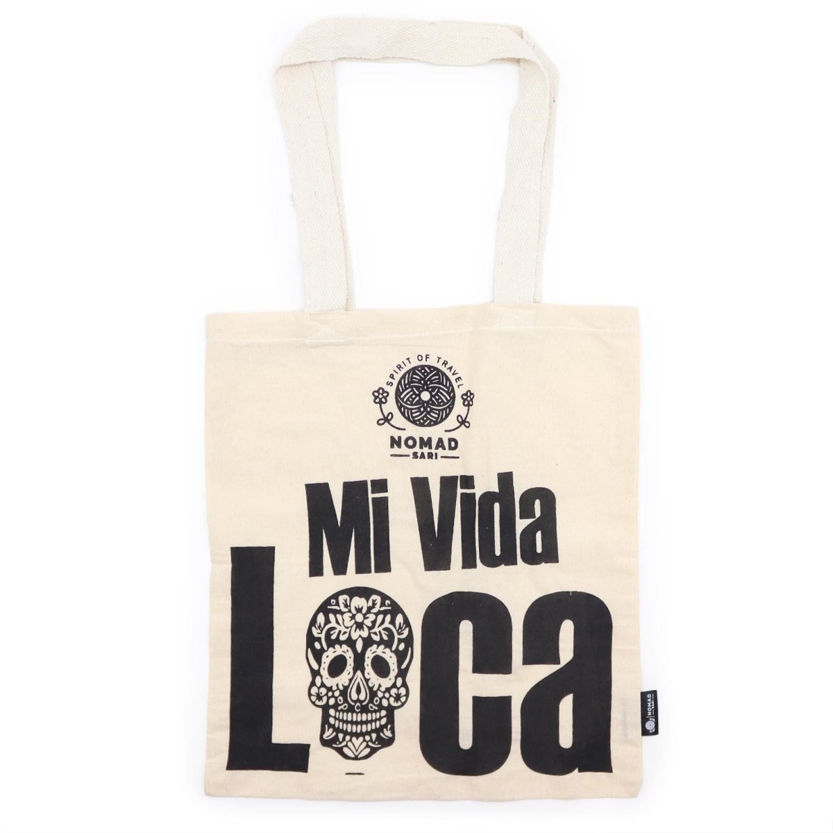 Iconic Basic Tote Bag - Mi Vida Loca - Natural 4ozNomad Sari Iconic Tote Bags – Basic & ClassicHeart Notes