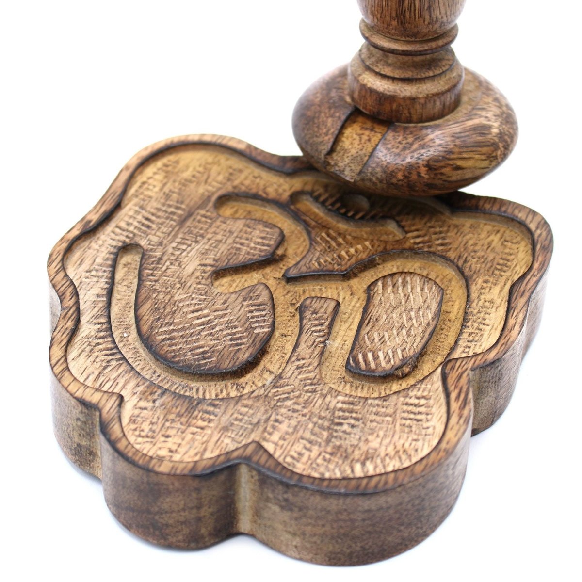 Sm Mango Wood Backflow Burner - OhmMango Wood Backflow BurnerHeart Notes