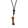 Cord Necklace Gemstone Pendant - Goldstone BoneCord Necklace Gemstone PendantsHeart Notes