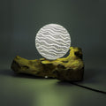 DriftGlow Lamp Grey Luna ShadeDriftGlow LampsHeart Notes