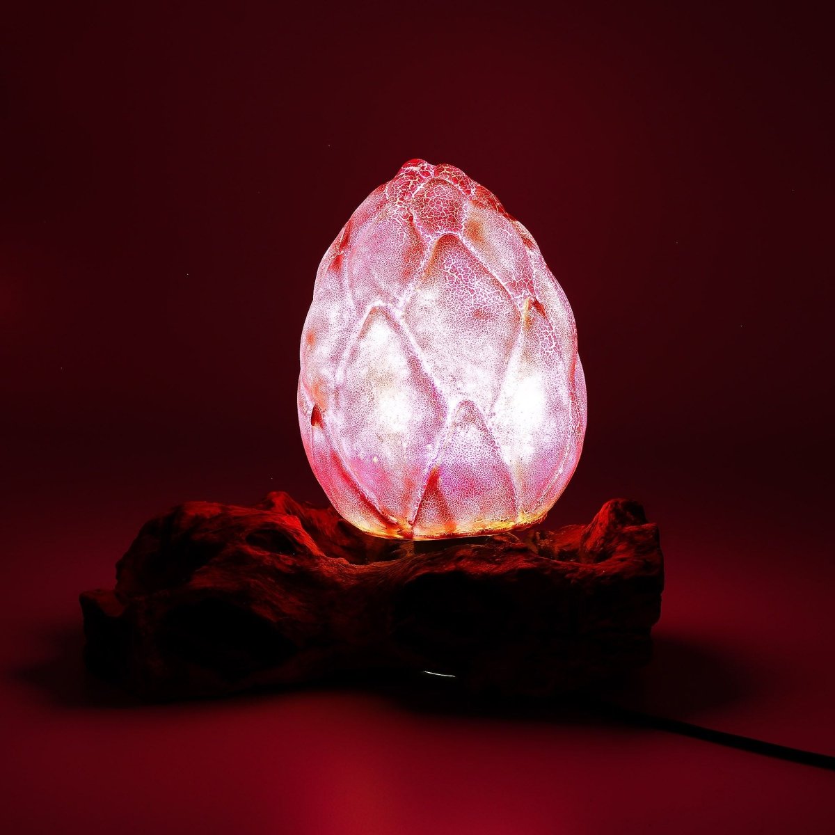DriftGlow Lamp Crackle Lotus Flower Shade - PurpleDriftGlow LampsHeart Notes
