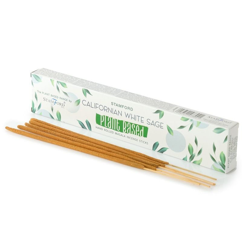 Plant Based Masala Incense Sticks - Californian White SagePlant Based Masala Incense SticksHeart Notes