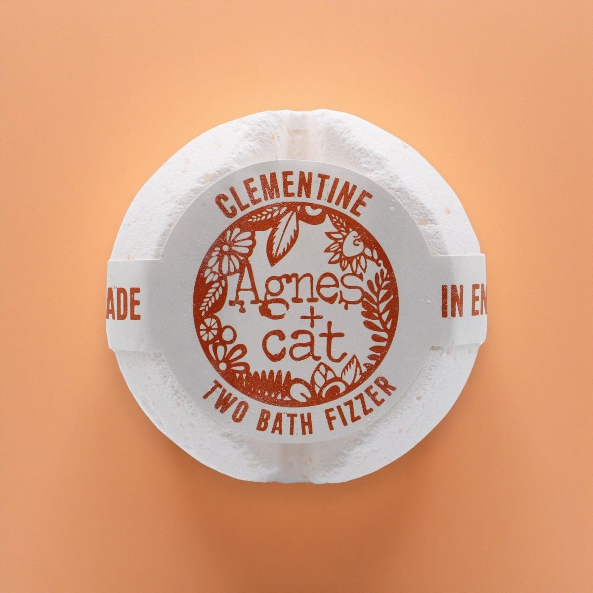 Agnes + Cat Bath Fizzer - ClementineAgnes + Cat Bath FizzersHeart Notes
